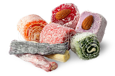 Big pile of Turkish Delight with nuts