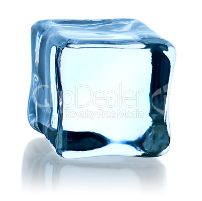 Blue ice cube