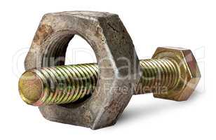 Bolt and big old nut