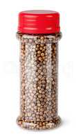 Coriander seeds in jar