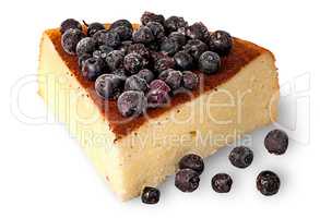 Cottage cheese casserole with frozen blueberries