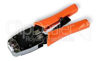 Crimping pliers for twisted pair