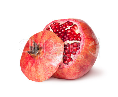 Delicious Exotic Pomegranate Fruit With Lid Near