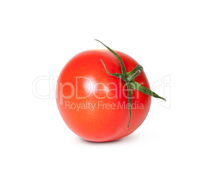 Fresh Red Tomato With Green Stem