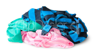 Heap Of Crumpled Colourful Clothes