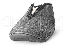 In front one piece the comfortable dark gray slipper