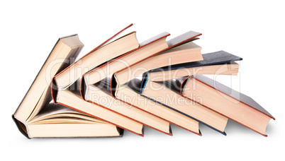 In Front six of nested books