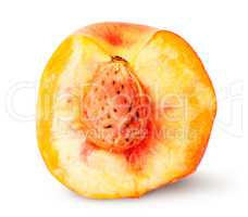 Juicy ripe half of peach