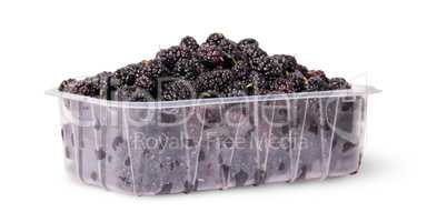 Mulberry in a plastic tray rotated