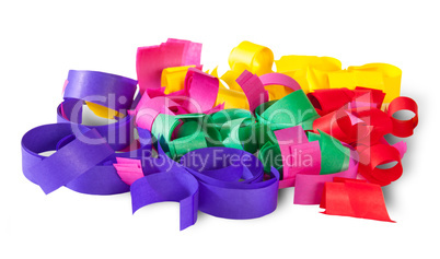 Multicolored Confetti Serpentine From Paper