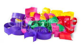 Multicolored Confetti Serpentine From Paper