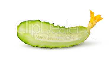 One half of cucumber