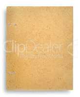 One sheet of old yellowed parchment paper