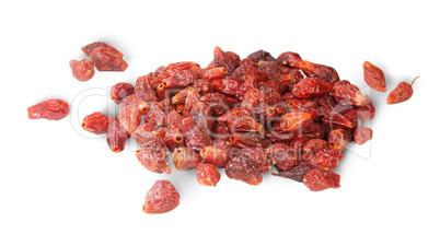 Pile Of Dry Rosehip Fruit