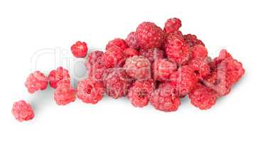 Pile Of Fresh Juicy Raspberries