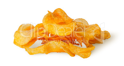 Pile of potato chips