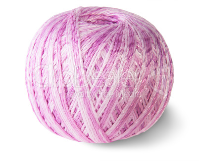 Pink knitting yarn clew