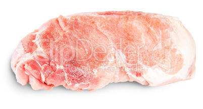 Raw Pork Fillet Rotated
