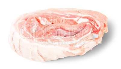 Raw Pork Ribs On A Roll Rotated