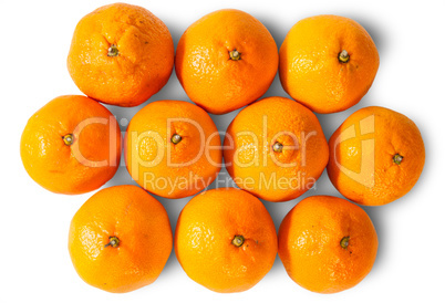 Ripe Juicy Orange Tangerines