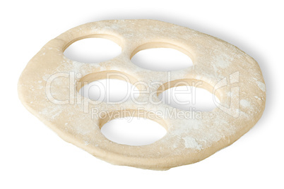 Roll dough with hole cut out