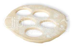 Roll dough with hole cut out