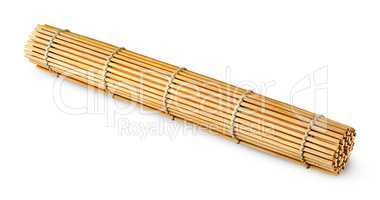 Rolled bamboo sushi mat