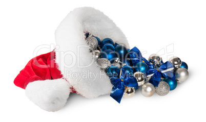 Santa Claus Hat With Christmas Balls