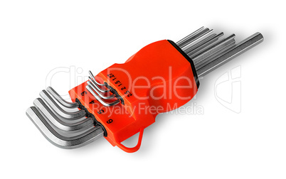 Set allen wrench in holder