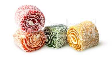 Several pieces of Turkish Delight