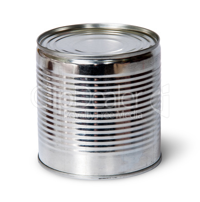 Silver tin can