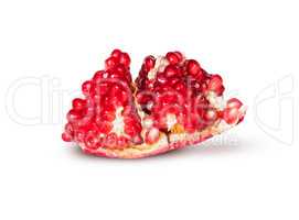Single Of Ripe Juicy Pomegranate