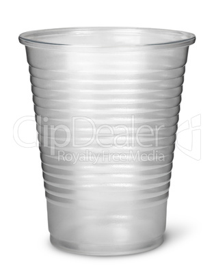 Single plastic cup vertically