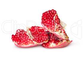 Slice Of Ripe Juicy Pomegranate