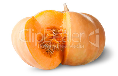 Sliced Pumpkin With Seeds