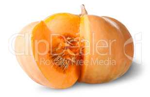 Sliced Pumpkin With Seeds