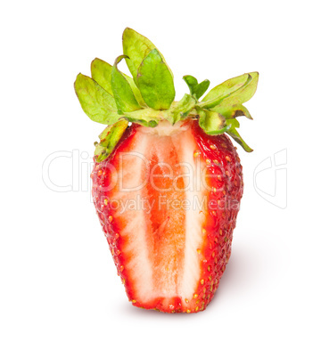 Strawberry closeup cut segment