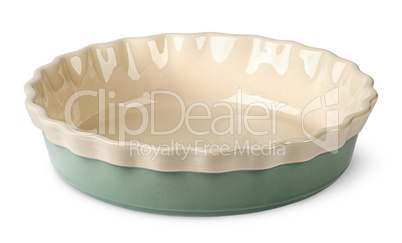 Turquoise and beige ceramic bowl
