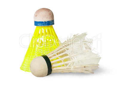 Two Old Badminton Shuttlecock