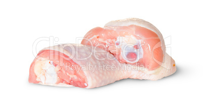 Two Raw Chicken Legs Lying On Each Other