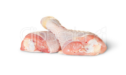 Two Raw Chicken Legs