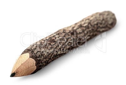 Unusual pencil in the form of logs
