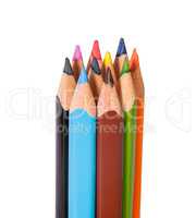 Vertical closeup color pencils