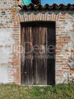 old wood door