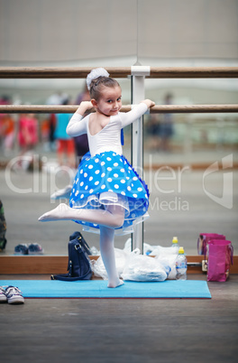 Girl in dance class