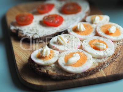 Tasty bread in a kitchen