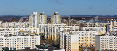 Modern concrete buildings