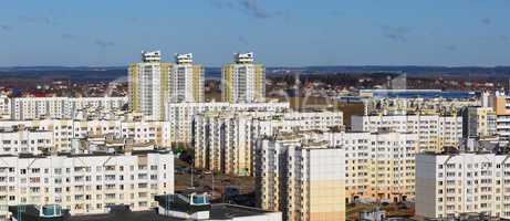 Modern concrete buildings