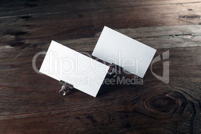 Blank business cards