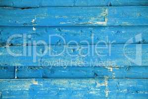 Blue Wooden Background With Copy Space